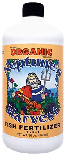 Neptune's Harvest HF136 Hydrolyzed Fish Fertilizer 2-4-1, 36 Ounce