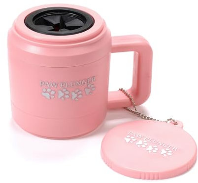 Paw Plunger Petite Pink Paw Protector/Cleaner für Haustiere Der Beste Weg, um die Pfoten Ihres Chihuahua-Hundes/Ihrer Katze zu reinigen