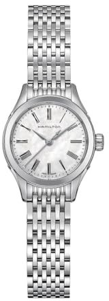 Hamilton Damen Analog Quarz Uhr mit Edelstahl Armband H39251194