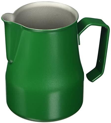 Motta Metallurgica 8007986028358 Brocca per Latte Professionale, in Acciaio Inox, Verde, 30 ml, Taglia Unica