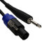PA Lautsprecher Anschlusskabel Sicherungslasche SPK Zum 6,35 mm Mono Klinkenstecker Stecker Kabel 12 m [12 Meter/12m]