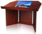 Pyle Portable Lectern Podium | Tabletop Presentation Stand | Quick Setup Folding Style (PLCTND41)