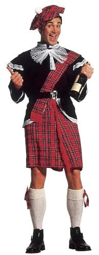 W WIDMANN MILANO Party Fashion - Costume écossais, kilt, jupe écossaise, costumes de carnaval