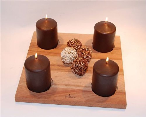 Adventskranz klein aus Holz