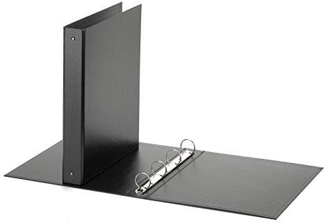 Favorit Raccoglitore a Quattro Anelli Tondi, Formato 22 x 30 Cm, Nero