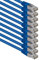 3.0 m blue - pack of 10 Cat.6 patch cable network cable CAT6 S-FTP Gigabit Lan PIMF CAT 6 copper CU halogen-free Internet DSL game console Smart TV