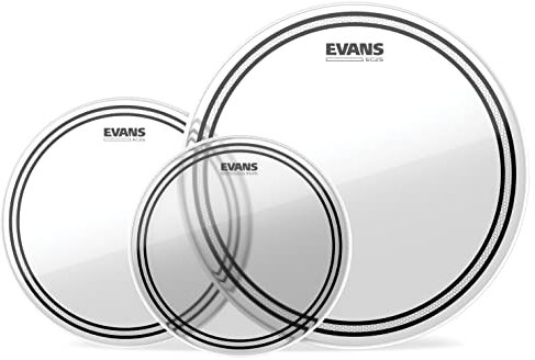 Evans ETP-EC2SCLR-S EC2S (Clear) Tom Pack Standard 30,4 cm (12 Zoll), 33 cm (13 Zoll), 40,6 cm (16 Zoll) Felle