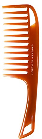 Cricket Ultra Smooth Detangler Comb for Wet, Dry, Long, Thick Hair Anti-Frizz Detangling Shower Comb with Argan & Olive Oils and Keratin Protein Infused Plastic