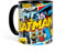 Elbenwald Batman - taza retro del cómic - adecuada para microondas y lavavajillas - 320 ml - cerámica