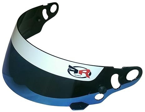 (nuovo) FR Caschi Specchio Blu Visiera compatibile con FK08, OMP KJ-7, mt, CMR v2sport