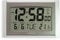 Acctim Stratus Digital Wall/Desk Clock Radio Controlled Tabletop LCD Display Date & Thermometer Silver