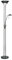 Endon Rome 230W & 33W Black Chrome & Opal Glass Mother & Child Task Floor Light & Uplighter