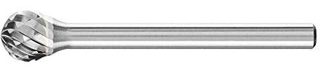 PFERD HM-Frässtift, Kugelform KUD, Zahnung 3 PLUS, Frässtift-ø 6mm, Schaft-ø 3mm, Länge 35mm, 21213083 – für universelle Anwendungen auf den wichtigsten industriell verwendeten Werkstoffen