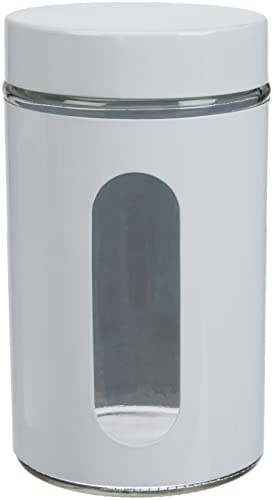 Zeller Vorratsglas, 900 ml, weiß 19791 Vorratsdosen aus Metall