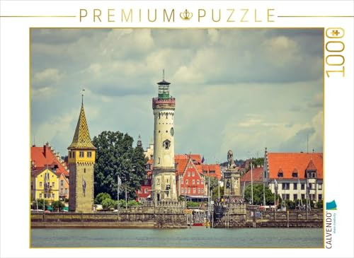 CALVENDO Puzzle Stadtansicht Lindau am Bodensee | 1000 Teile Lege-Größe 64 x 48 cm Foto-Puzzle für glückliche Stunden