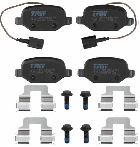 TRW GDB1881 Brake Pad Set of 4 Compatible for Alfa Romeo Mito (955_) 2008-2018 Rear Axle and Other Vehicles