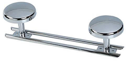 Porte-manteau métallique bg chromé 2 têtes 24,5