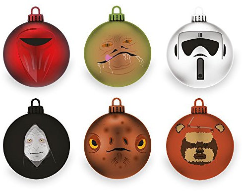 Numskull Star Wars-themed Christmas Baubles (6-Pack) - Plastic Hanging Ornaments