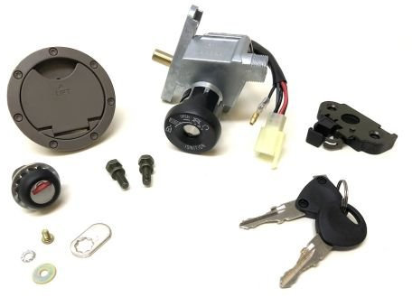 Zündschloss Schlosssatz Tankdeckel Sitzbankschloss passend für Yamaha Aerox & MBK Nitro 50 (1997–2002) – komplett inkl. Schlüssel – bitte Stecker vergleichen