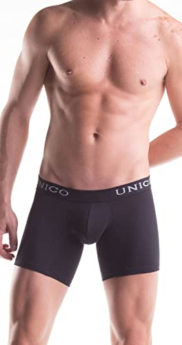 Mundo Unico Herren Pants Boxer / Baumwolle / Lang / Schwarz / XXL