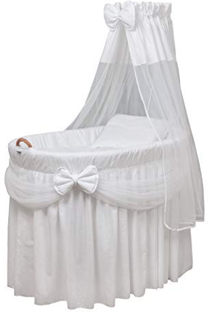 WALDIN Landau/berceaux Complet,6 modèles Disponibles,Cadre/Roues Non traitée, Couleur du Tissu Blanc