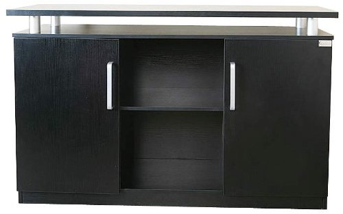 Jet-Line | Büroschrank | Büromöbel | Sideboard | Holz | Orly | schwarz | Aktenschrank | edlem Design | Büro | Schrank | Büroausstattung