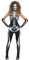 Amscan - Erwachsenenkostüm Skelett, Bodysuit/Jumpsuit, Handschuhe Halloween, Mottoparty, Karneval