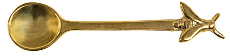 Bumble Bee Themed Gold-Colored Brass Spoon