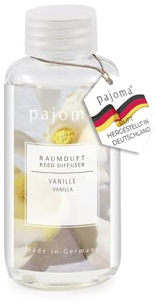 pajoma® Raumduft Nachfüllflasche 100 ml, Vanille | Nachfüller für Lufterfrischer | intensiver und hochwertiger Duft in Premium Qualität