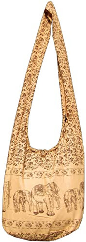 PANASIAM Shoulderbag elephant, beige/cream, L