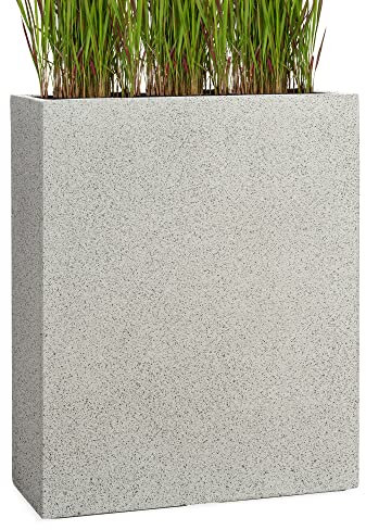 Pflanzwerk® Fioriera Vaso per Fiori Portavaso Granito Grigio 72x60x25cm *Resistente al Gelo* *Protezione UV* *Europea di qualità*