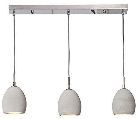 invicta INTERIOR Design Beton 3er Hängeleuchte CEMENT-COLLECTION III Pendelleuchte E14 Hängelampe