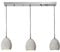 invicta INTERIOR Design Beton 3er Hängeleuchte CEMENT-COLLECTION III Pendelleuchte E14 Hängelampe