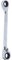 KS Tools 503.4571 GEARplus Doppel-Ratschenringschlüssel umschaltbar 8x9mm