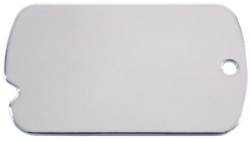 Adressanhänger mit Gravur - Military - Silber