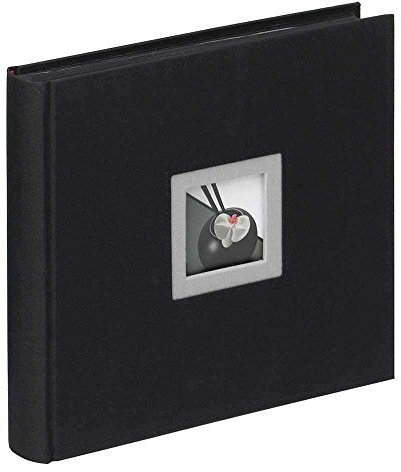 Walther Small Black and Taupe Traditional Photo Album - 50 Black Sides