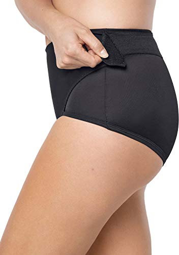 Leonisa postnataler Bauchgurt / Rückbildungsgürtel nach der Geburt - Miederhose Bauch Weg stark formend / Unterhose nach einem Kaiserschnitt-Schwarz-L