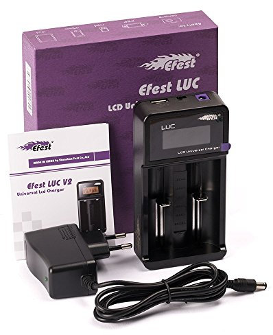 Efest LUC LCD Ladegerät für Li-Ionen Akkus incl. KFZ Adapter von Dampferkiste