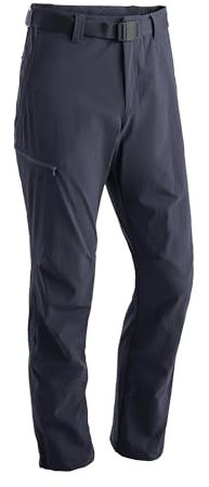 Maier Sports Nil, Herren Wanderhose, Wasserabweisende Outdoorhose für Trekking und Hiking, PFC-frei, mSTRETCH pro 4 & Dryprotec, Rollup-Funktion, Grau, 106 (W34/L36)