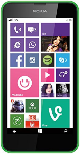 Smartphone Nokia Lumia 630 Dual SIM (11,4 cm (4,5 )) avec écran Tactile, Appareil Photo 5 mpx, vidéo HD-Ready, Snapdragon 400, Quad-Core 1,2 gHz, Windows Phone 8.1