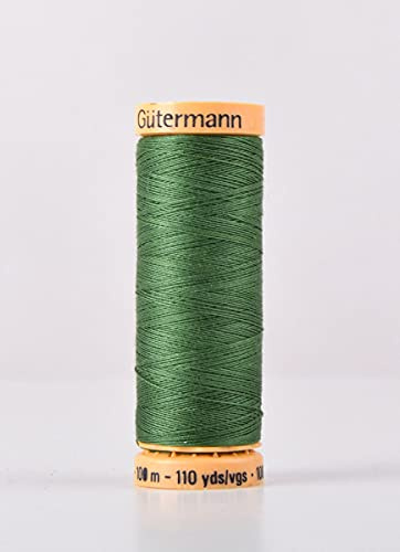 Gutermann Natural Cotton 100m Quilting Sewing Machine Sewing Thread Green - 9034
