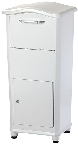 Architectural Mailboxes 6900W Elephantrunk Parcel Drop Box, White