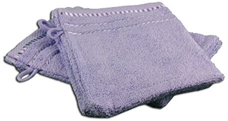 Gözze - Lot de 4 Gants de Toilette, Berlin, 100% Coton, 17 x 24 cm - Bleu