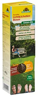 Neudorff TerraVital Licht & Schatten Rasen abgestimmt auf schattige Problemzonen, stärker als Moos, 450 g für 15m²