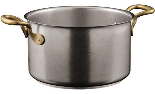 Casserole Pot 2 Handles Cm 24 1965 Vintage Inox