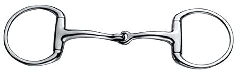 JP Korsteel Eggbutt Snaffle Bit 5 1/2 inch Silver