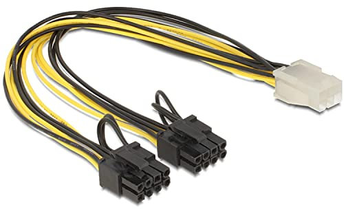 Delock 83433 Kabel PCI Express Stromversorgung 6 Pin Buchse > 2 x 8 Pin Stecker