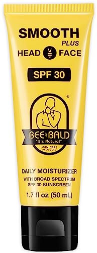 Bee Bald SMOOTH PLUS Hydratant quotidien avec FPS 30. L'écran solaire à large spectre hydrate et hydrate en protégeant la peau des rayons UVA/UVB nocifs du soleil. Se sent frais et confortable.