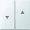 Merten 1325289 435519 Wippe für Rollladenschalter und -taster, polarweiß, System M