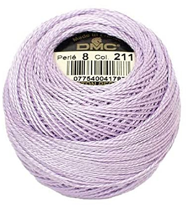 DMC Pearl Cotton Ball Size 8 87yd-Light Lavender